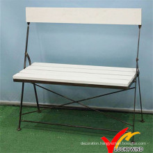 Back Design Folding Vintage Outdoor Park Garden Bench Chair